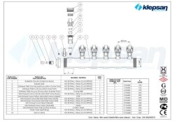 1'' İç Dişli Mini Vanalı Kollektör 5 Ağız - 2