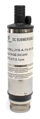 24 Volt Mazot Yağ Aktarma Pompası, Dc Mini Dalgıç Pompa Süzgeçli 51 mm Dış Çap - 2