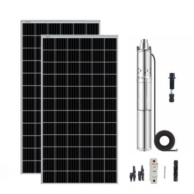3 inch 48V Fırçasız Dc Dalgıç Pompa Panel Set 750 Watt 140 mss - 1