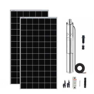 3 inch 48V Fırçasız Dc Dalgıç Pompa Panel Set 750 Watt 90 mss - 1