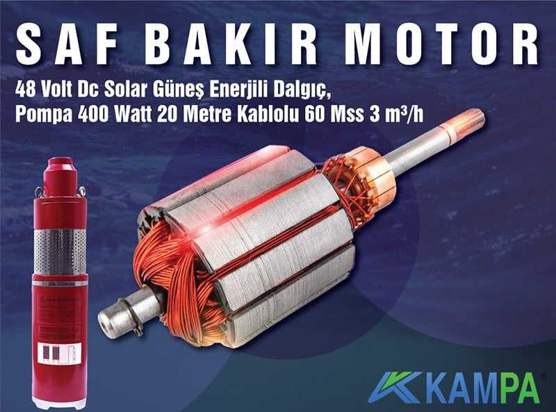 48 volt solar pompa