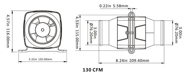 Seaflo 24 volt blower