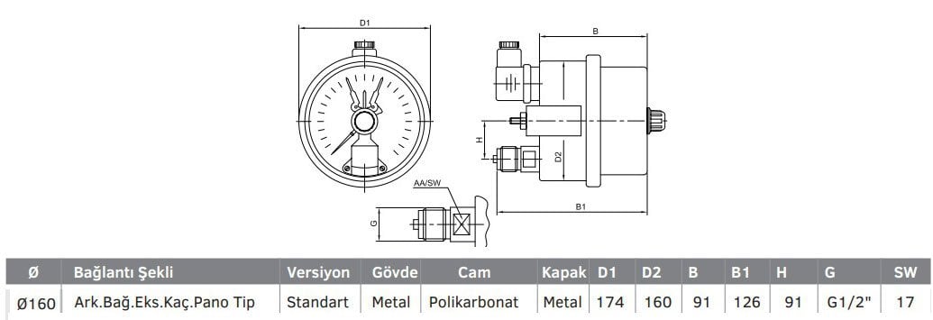 Tek Kontaklı Hassas Manometre