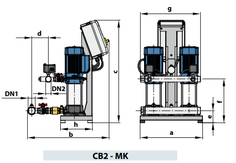 Pedrollo CB2 - MK 5/6 Hydrofresh 5 Kat 35 Daire Hidrofor