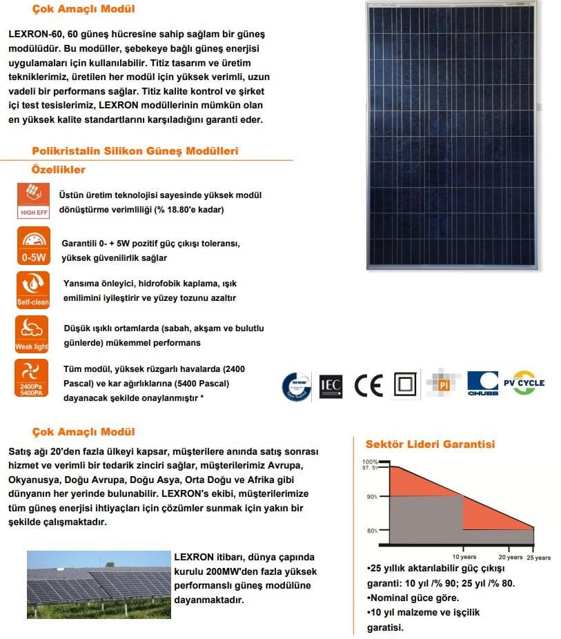 340 Watt G&uuml;neş Enerji Paneli, Solar Panel