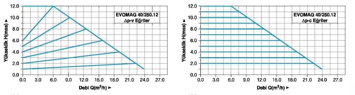 Master EVOMAG 40/250.12 Flanşlı Sirkülasyon Pompası