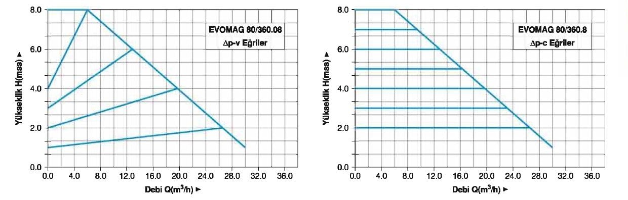 Master EVOMAG 65/360/08 Flanşlı Sirkülasyon Pompası