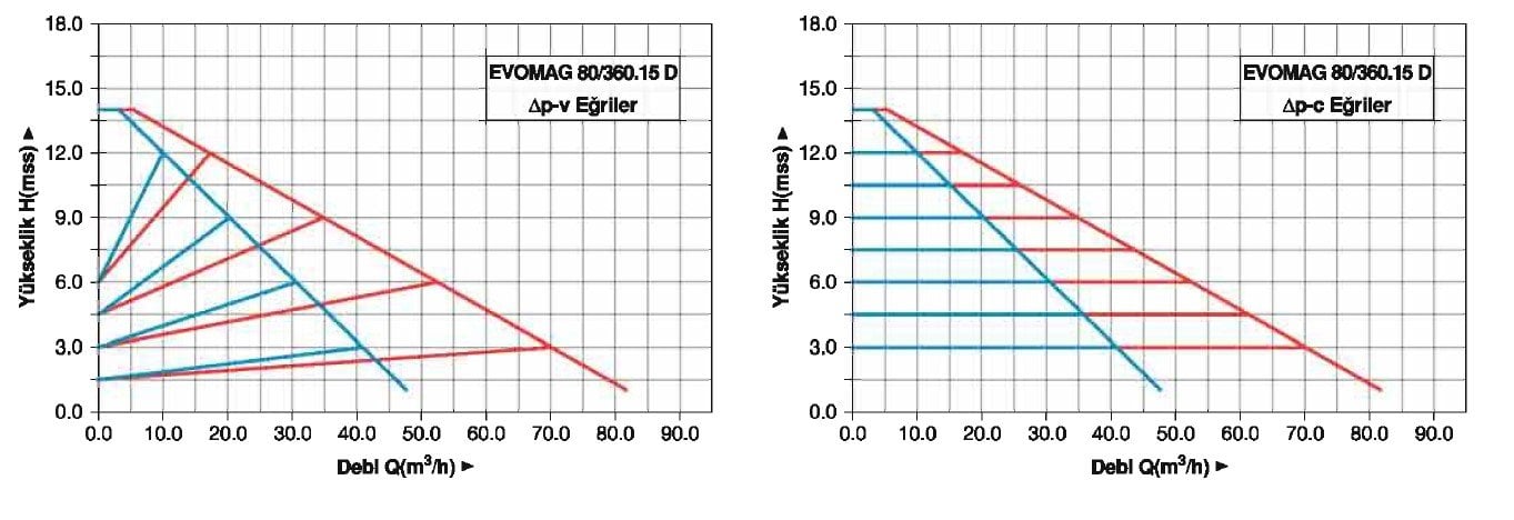 Master EVOMAG 80/360/15-D İkiz Tip Flanşlı Sirkülasyon Pompası