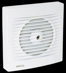 Aircol 100lük Panjurlu Tuvalet, Wc ve Banyo Fanı / Aspiratörü 100 m³/h - Aircol 100 MP - Aircol