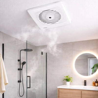 Aircol 100lük Panjurlu Tuvalet, Wc ve Banyo Fanı / Aspiratörü 100 m³/h - Aircol 100 MP - 2