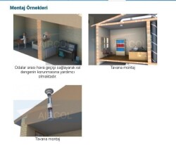 Aircol 120lik Yuvarlak, Kanal Tipi Fan / Aspiratör 160 m³/h - Aircol 120 KT - Aircol (1)