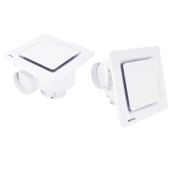 AIRCOL 250T Sessiz Radyal Fan Tavan Tipi Tuvalet, Banyo ve Baca Aspiratörü 150 m³/h - Aircol