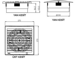 Airsan 200lük Sessiz Banyo, Mutfak ve Wc Fanı / Aspiratörü 30 Db 350 m³/h - 2