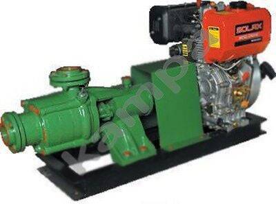 Akın Pompa DZL-KDM4KD YATAY EKSENLİ DİZEL SU MOTORLU POMPALAR 11 BG 3200 devir - 1