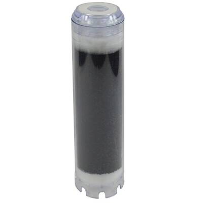Aquafer 10 inç Aktif Karbon Tüp Su Filtresi Kartuşu Şeffaf - 1