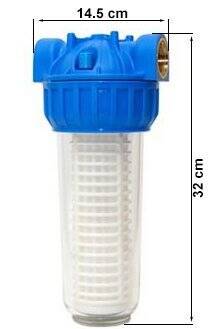 Aquafer 10 inç Reçine Tüp Su Filtresi 1 inc Yumuşatma Filtresi - 2