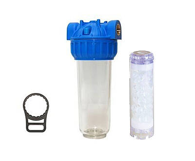 Aquafer 10 inç Siliphos Tüp Kireç Önleyici Su Filtresi 1 inc - 1