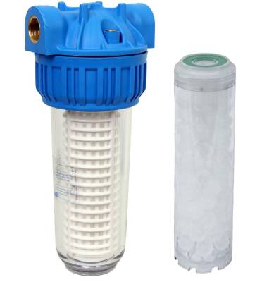 Aquafer 10 inç Siliphos Tüp Kireç Önleyici Su Filtresi 3/4 inc - 1