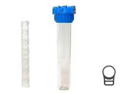 Aquafer 20 inç İp Sargılı Su Filtresi 1 inc 1 Mikron - 1