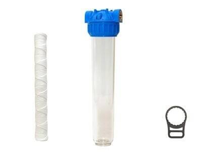Aquafer 20 inç İp Sargılı Su Filtresi 3/4 inc 5 Mikron - 1