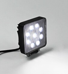 Beyaz Işıklı Kare Led Lamba Off Road Sis Farı 9 Ledli 12-24 Volt YERLİ ÜRETİM - 2