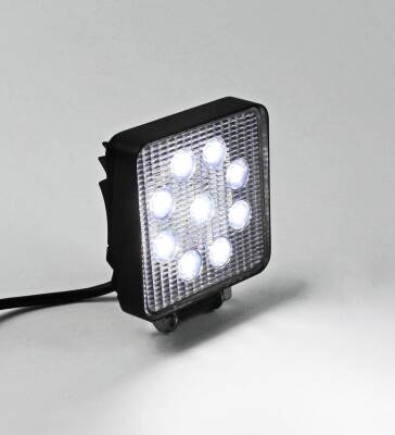 Beyaz Işıklı Kare Led Lamba Off Road Sis Farı 9 Ledli 12-24 Volt YERLİ ÜRETİM - 2