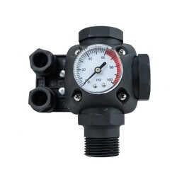 Cacheng SK-13C Basınç Şalteri Hidrofor Kiti 220V (Basınç Şalteri + Manometre + 5 Yollu) - 4