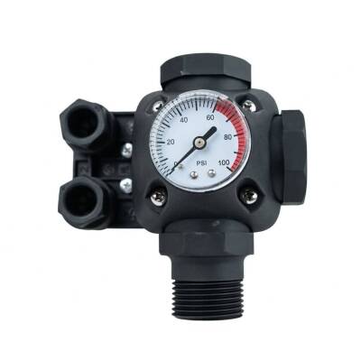 Cacheng SK-13C Basınç Şalteri Hidrofor Kiti 220V (Basınç Şalteri + Manometre + 5 Yollu) - 4