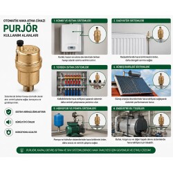 Caleffi ROBOCAL Otomatik Hava Purjörü 40 mm 1/2 inch - 115 °C - 502640 - Caleffi (1)