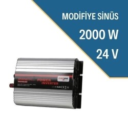 CARSPA Güneş Enerji Sistemi İnverteri, Solar Enerji İnverteri 2000W-24V Modifiye Sinüs İnverter - Carspa