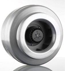 Dündar CK12-E1 Kanal Tipi Metal Radyal Yuvarlak Fan 350 m³ 2650 RPM - 1