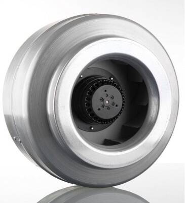 Dündar CK12-E1 Kanal Tipi Metal Radyal Yuvarlak Fan 350 m³ 2650 RPM - 1