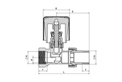 Düz Radyatör Vanası TS 579 1/2'' - 2