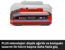 Einhell 18 V 4.0 Ah SEALED Power X-Change PLUS (Su ve toz geçirmez, IP57 koruma sınıfı, tüm Power X-Change cihazları ile uyumlu, şarj cihazı dahil değildir) - 2