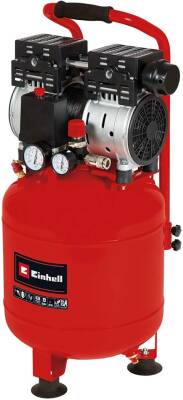 Einhell TE-AC 24 Yağsız/Sessiz Kompresör 57dB, 8Bar, 135lt/dk, 1Hp, 24 Lt Tank - 1