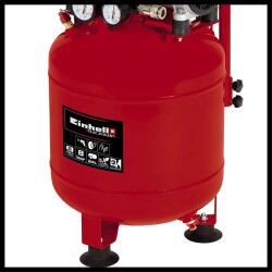 Einhell TE-AC 24 Yağsız/Sessiz Kompresör 57dB, 8Bar, 135lt/dk, 1Hp, 24 Lt Tank - 2