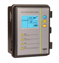 EPC 0,37 - 2,2 KW Monofaze Dalgıç Pompa Koruma ve Kontrol Panosu - Dijital Ekran, Türkçe Menü - EPC