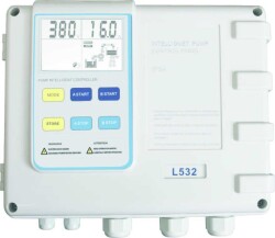 EPC 0,75 - 4 kW Çift Pompalı Trifaze Dalgıç Pompa Koruma ve Kontrol Panosu - Dijital Ekran,Türkçe Menü - EPC