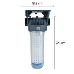 EuroFil 10 inç Yıkanabilir Su Filtresi 3/4 inc 100 Mikron - 3