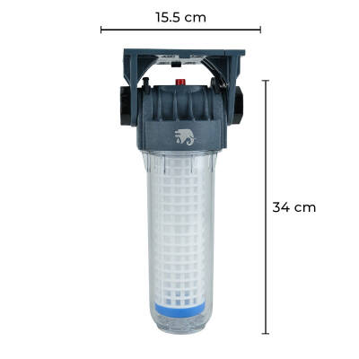 EuroFil 10 inç Yıkanabilir Su Filtresi 3/4 inc 100 Mikron - 3