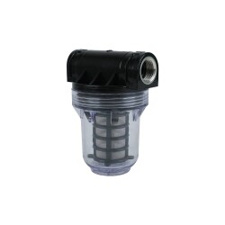EuroFil 3'' Yıkanabilir Paslanmaz Mazot Süzme Filtresi 1/2 inc 100 Mikron - EuroFil