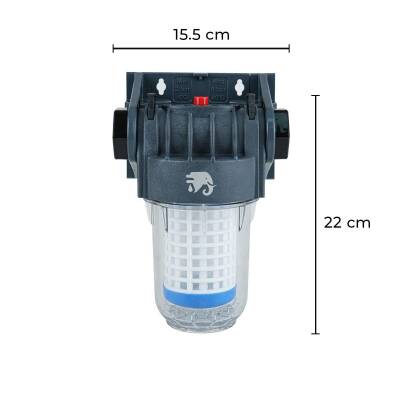 EuroFil 5'' Yıkanabilir Kartuşlu Filtre Takımı 1/2 inc 50 Mikron - 4