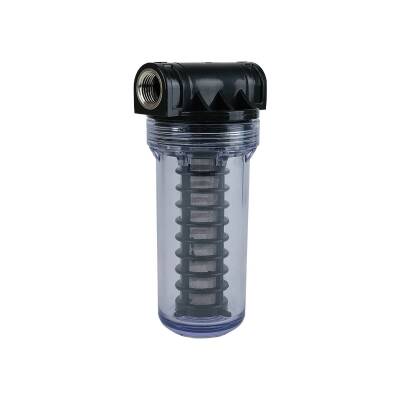EuroFil 5'' Yıkanabilir Paslanmaz Mazot Süzme Filtresi 1/2 inc 100 Mikron - 1