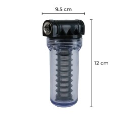 EuroFil 5'' Yıkanabilir Paslanmaz Mazot Süzme Filtresi 1/2 inc 100 Mikron - 4