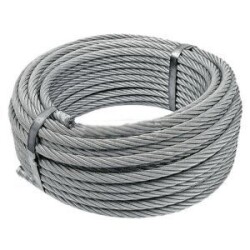 Fittings 1 Metre 4-6 mm İzoleli Çelik Halat 4 Adet klaments - Fittings