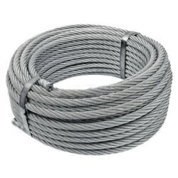 Fittings 1 Metre 5-7 mm İzoleli Çelik Halat 4 Adet klaments - Fittings