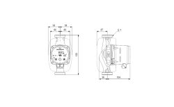 Grundfos ALPHA2 15-80(130 mm) 40-60.000 Kazan İçin Frekans Konvertörlü Sirkülasyon Pompası 8mss 4m³/h - 3
