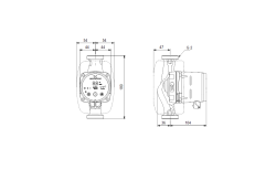 Grundfos ALPHA2 32-40(180 mm) 18-25.000 Kazan İçin Frekans Konvertörlü Sirkülasyon Pompası 4mss 2.6m³/h - 3