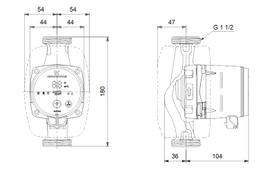 Grundfos ALPHA3 25-80(180 mm) 40-60.000 Kazan İçin Frekans Konvertörlü Sirkülasyon Pompası 8mss 4m³/h - 3