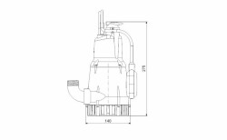 Grundfos KPC 300 A Drenaj Dalgıç Pompa - Kirli Su 350 Watt - 3